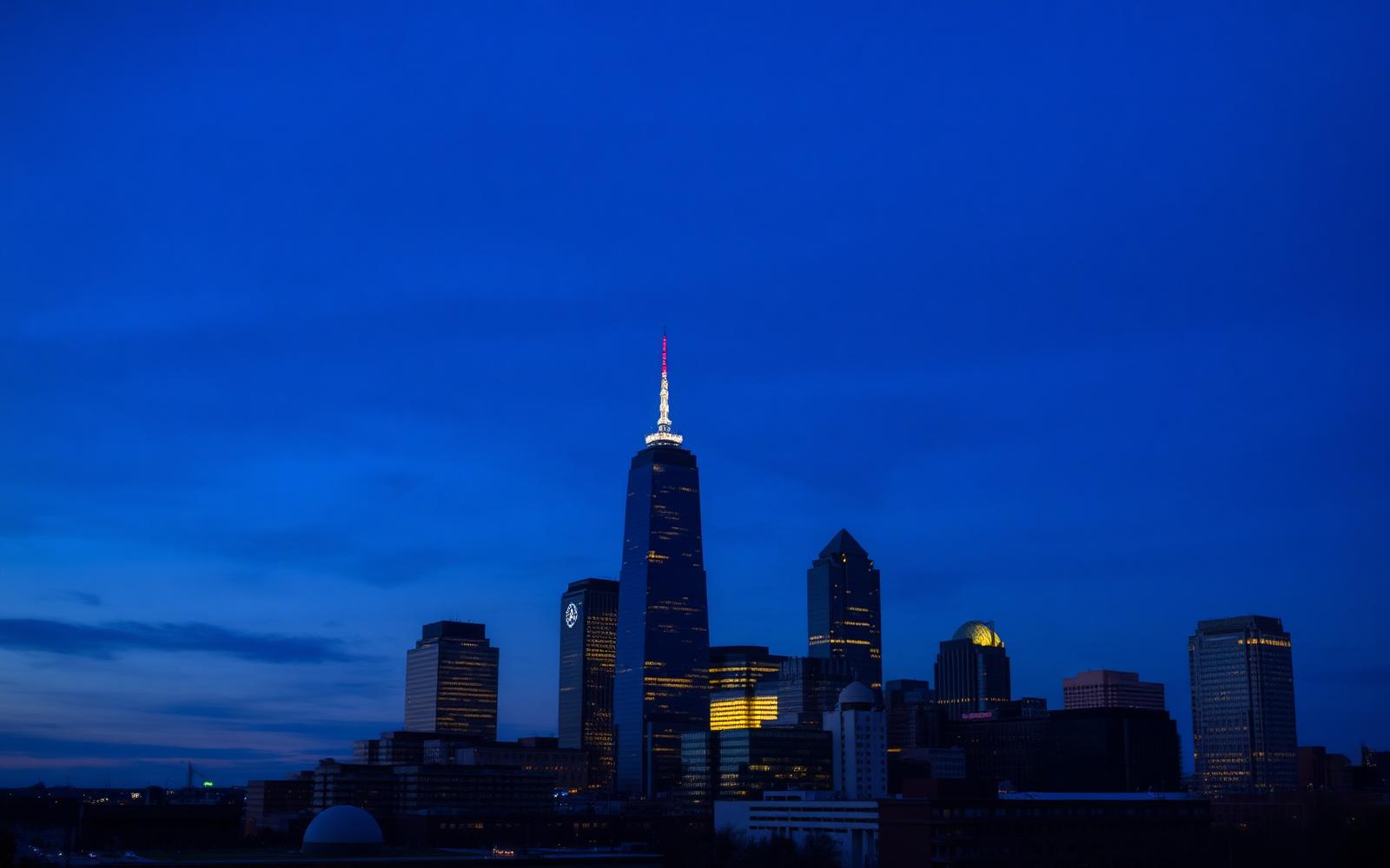 Charlotte, North Carolina skyline at dusk